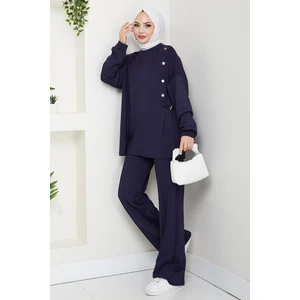 Çıtçıt Detaylı Oysho Ikili Takım 1624 - Lacivert