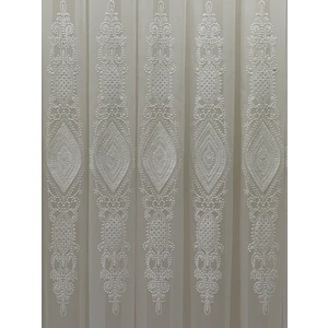 Kort Desenli Tül Perde