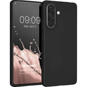 Matte Silicone Samsung Galaxy S25 Fe Kılıf Siyah