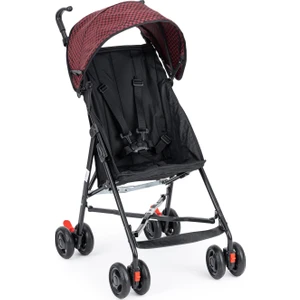 MB108 Stork Baston Bebek Arabası Puset KARELİ BORDO