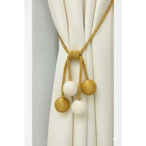 Modern Sarım 4 Toplu Braçol Kornişe Takmatik Ipli Tavan Perde aksesuarı