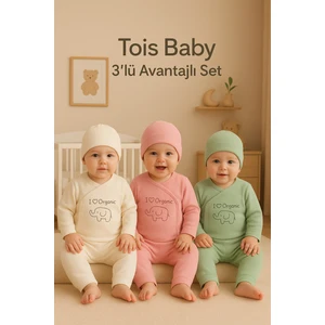 Filli Desen 3'lü 3 Adet Set Yenidoğan Kız 0-3 Ay Hastane Çıkşı Yzr10
