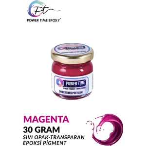 Power Time Epoxy Opak & Transparan Sıvı Pigment Boya / Magenta / Epoksi Için