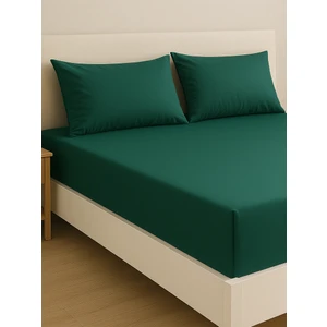 Leruum London Tek Kişilik Çarşaf Takımı %100 Pamuklu Lastikli Çarşaf + 1 Adet Yastık Kılıfı (50X70)