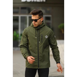 Erkek Içi Astarlı Suya Dayanıklı Kapüşonlu Cepli Yağmurluk