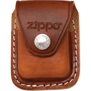 Çakmak Taşıma Kılıfı Kadın ve Erkek Kullanıma Uygun Kahverengi Deri Malzemeden