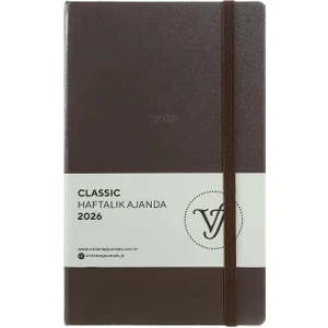 Victoria's Journals Classic 2026 Haftalık Ajanda 13x21 cm Sert Kapak Ivory 100gr.