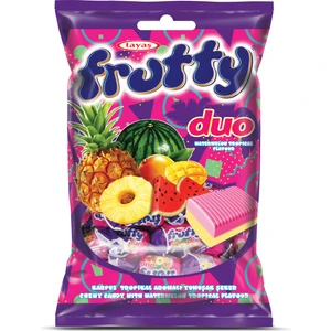 Frutty Duo Karpuz Tropikal Aromalı Yumuşak Şeker 1 kg