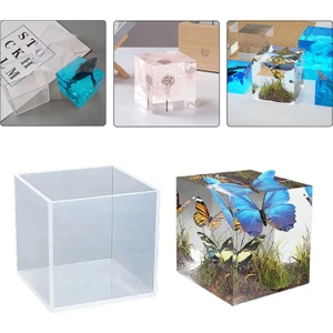 Epoksi Silikon Kalıp Küp Modeli 7X7X7 cm
