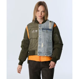 Denim Mıx Colorblock Mont TW6250012171022