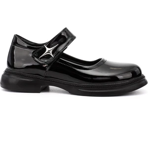 Kadın Siyah - Rugan Mary Jane Ayakkabı