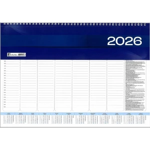 2026 Haftalık Spiralli Masa Sümeni 28X40 cm 52 Yaprak Aj-70