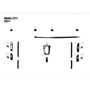 Honda City 2021-KONSOL Kaplama Maun