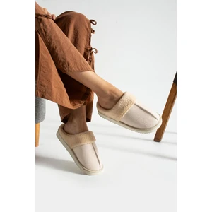 Ortopedik Taban Yünlü Kışlık Ev Terliği