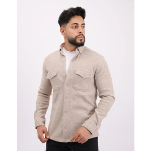 Likralı Iç Polarlı Spor ve Şık Erkek Gömlek