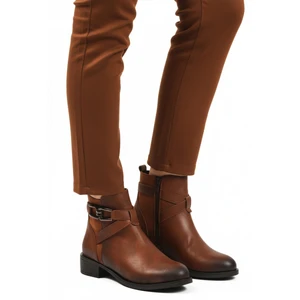 Taba Zümrüt Içi Kürklü Fermuarlı Kaymaz Kadın Bot 547819 Z