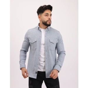 Likralı Iç Polarlı Spor ve Şık Erkek Gömlek