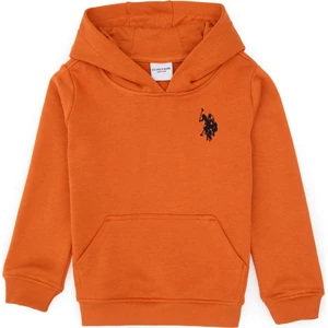 U.S. Polo Assn. Erkek Çocuk Bakır Basic Kapüşonlu Sweatshirt 50308442-VR182
