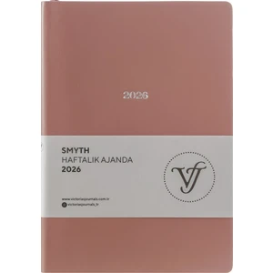 Victoria's Journals Smyth 2026 Haftalık Ajanda A5 (14x21cm) Esnek Kapak Ivory 80 gr.