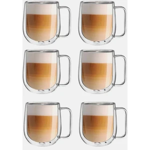 Taka Ticaret 6 Adet Çift Çidarlı Kahve Latte Bardagı