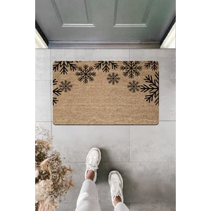Yüksek Kaliteli Dijital Baskı Siyah Kar Desenli Kapı Önü Paspası