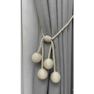 Modern Sarım 4 Toplu Braçol Kornişe Takmatik Ipli Tavan Perde aksesuarı