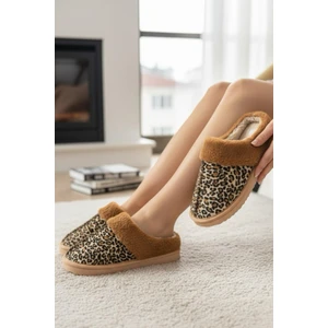 Sagu Kadın Ev Terliği Peluş Ev Terliği Ses Yapmaz Taban Sıcak Şık Kürklü Terlik