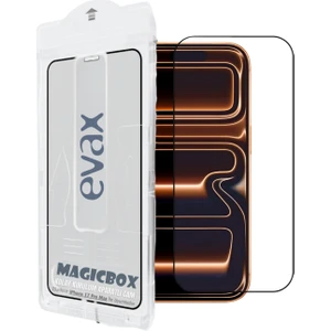 (Magıcbox Tam) iPhone 17 Pro Max Uyumlu Kolay Kurulum Aparatlı 6d 9h Tam Kaplayan Cam Ekran Koruyucu