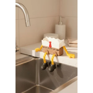 Mc Konsept Sünger Bob Şeklinde Bulaşık Süngeri Tutucu | Sevimli 3D Süngerlik Organizer | Mutfak Aksesuarı