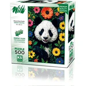 Ks Games Blossoming Panda 500 Parça Puzzle