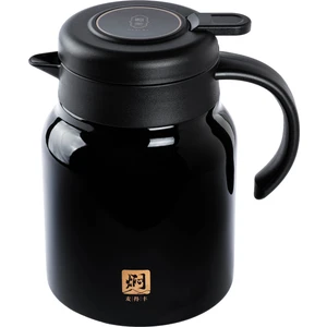 Mdf Siyah Paslanmaz Çelik Çay Termosu 980ML