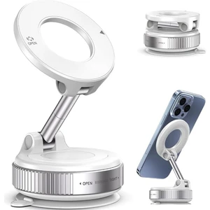 Manyetik Vakumlu Katlanır Araç Telefon Tutucu Ayna-Cam-Araba Magsafe Araç Tutucu X68