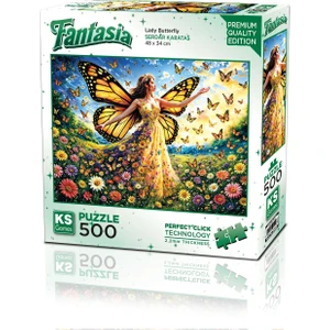 Ks Games Lady Butterfly 500 Parça Puzzle
