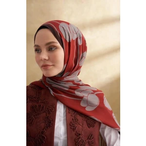 Lale Desen Şal 3380-BORDO