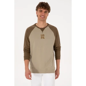 U.s. Polo Assn. Erkek Haki Sweatshirt 50315420-VR027