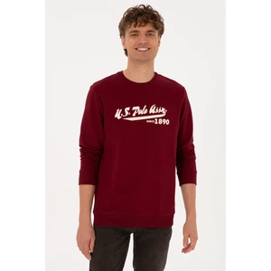 U.s. Polo Assn. Erkek Bordo Sweatshirt 50316315-VR014