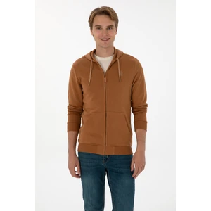 U.S. Polo Assn. Erkek Camel Örme Hırka 50313748-VR233