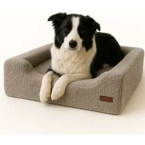 Enzo, Ortopedik Süngerli, Çıkarılabilir Kılıflı, Su Geçirmez Alezli, Tasarım Kedi ve Köpek Yatağı