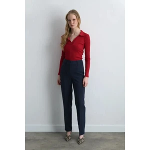 Boru Paça Pantolon - Lacivert