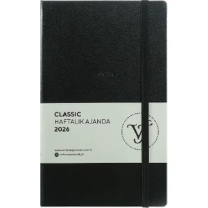 Victoria's Journals Classic 2026 Haftalık Ajanda 13x21 cm Sert Kapak Ivory 100gr.