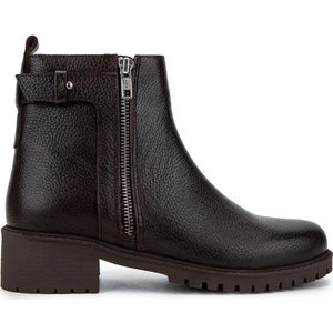 Tamer Tanca Kadın Hakiki Deri Kahverengi Casual Bot 33 2013 Bn Bot SK24-25 Kahve Fltr