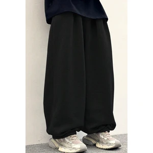 Bol Baggy Eşofman Altı Lastikli Paça Ayarlanabilir Unisex Erkek Kadın Gri Siyah Antrasit