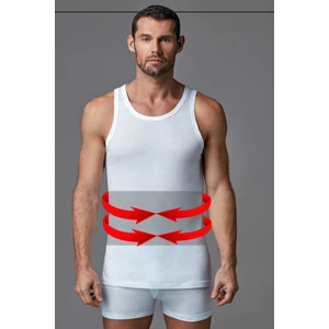 7000 Erkek Korse Atlet-Beyaz