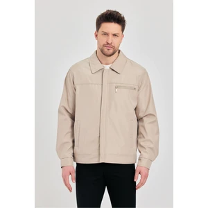 Erkek Taş Klasik Yaka Mevsimlik Mont&ceket