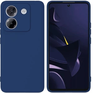 Poco M7 Pro Uyumlu Silikon Kılıf - Kamera Korumalı Esnek Pastel Renk Kapak - Lacivert