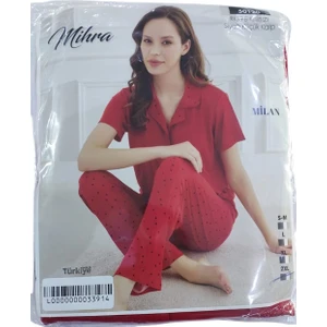 Milan Kısa Kol Düğmeli Pijama Takımı