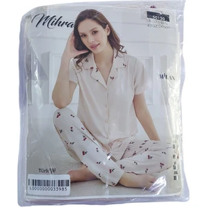 Milan Kısa Kol Düğmeli Pijama Takımı