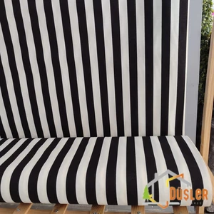 Şeritli Çizgili Desenli Su ve Leke Itici Panama Keteni Küçükçalık Premier Duck Kumaş Bezi 100X180