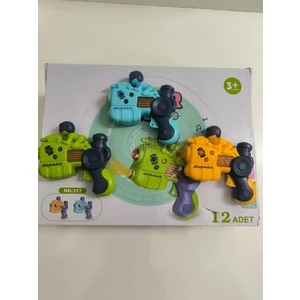 Işıklı ve Sesli Projeksiyonlu Adamlı Tabanca Pil Hediyeli