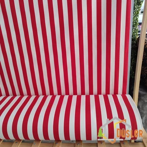 Şeritli Çizgili Desenli Su ve Leke Itici Panama Keteni Küçükçalık Premier Duck Kumaş Bezi 100X180